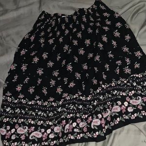Floral/Paisley patterned skirt